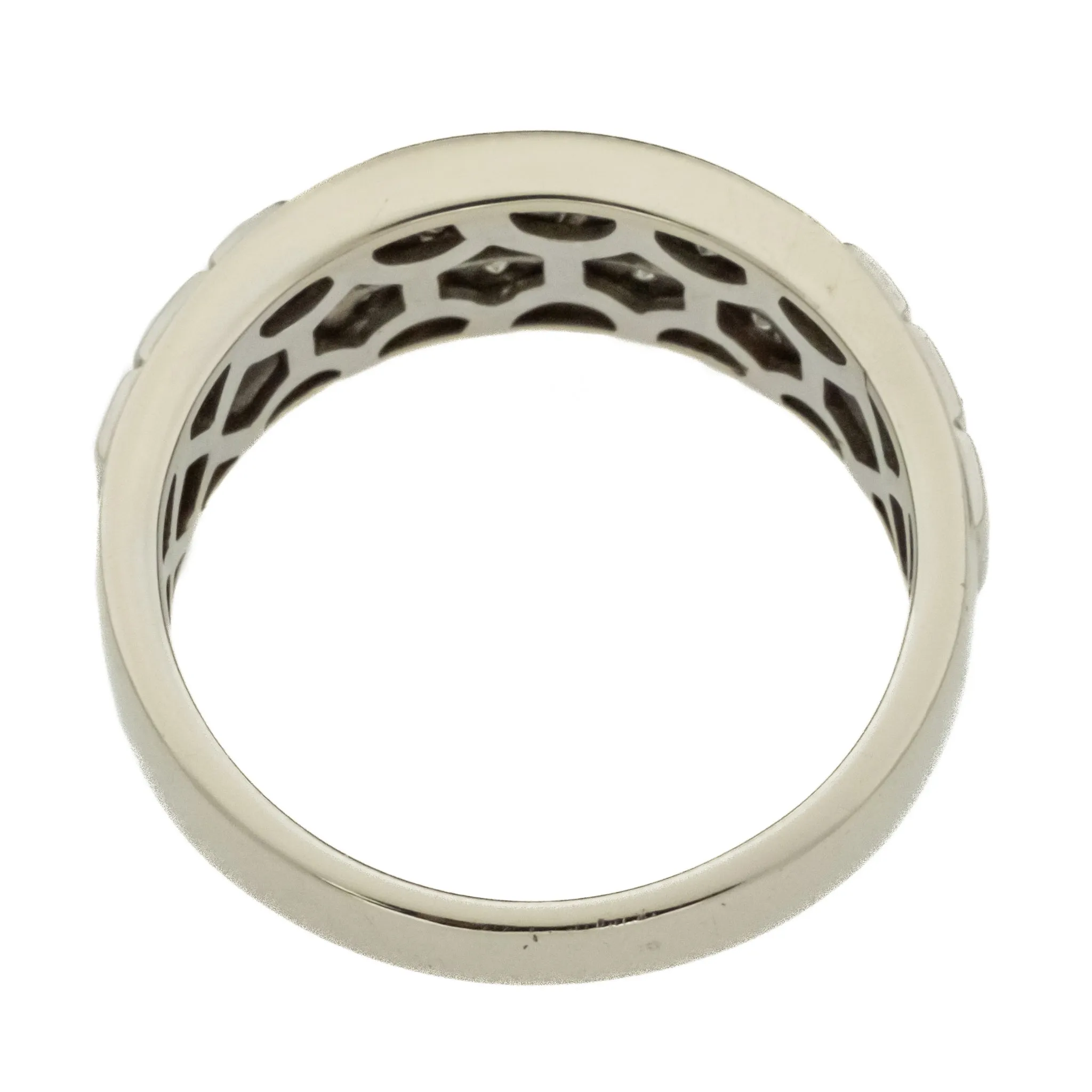0.28ctw Gent's Diamond Accented Wedding Band in 14K White Gold - Size 10