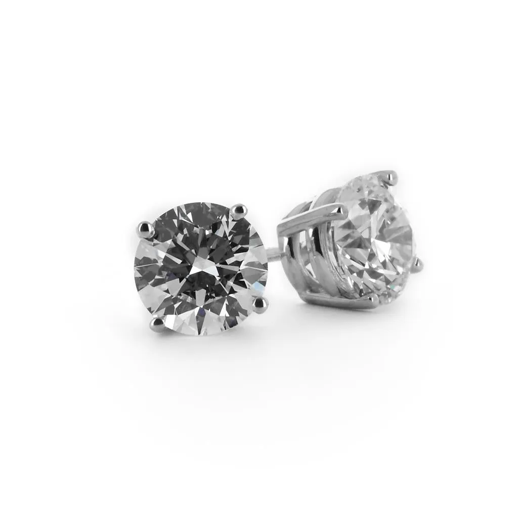 0.75ctw Diamond Stud Earrings - 4 Prong