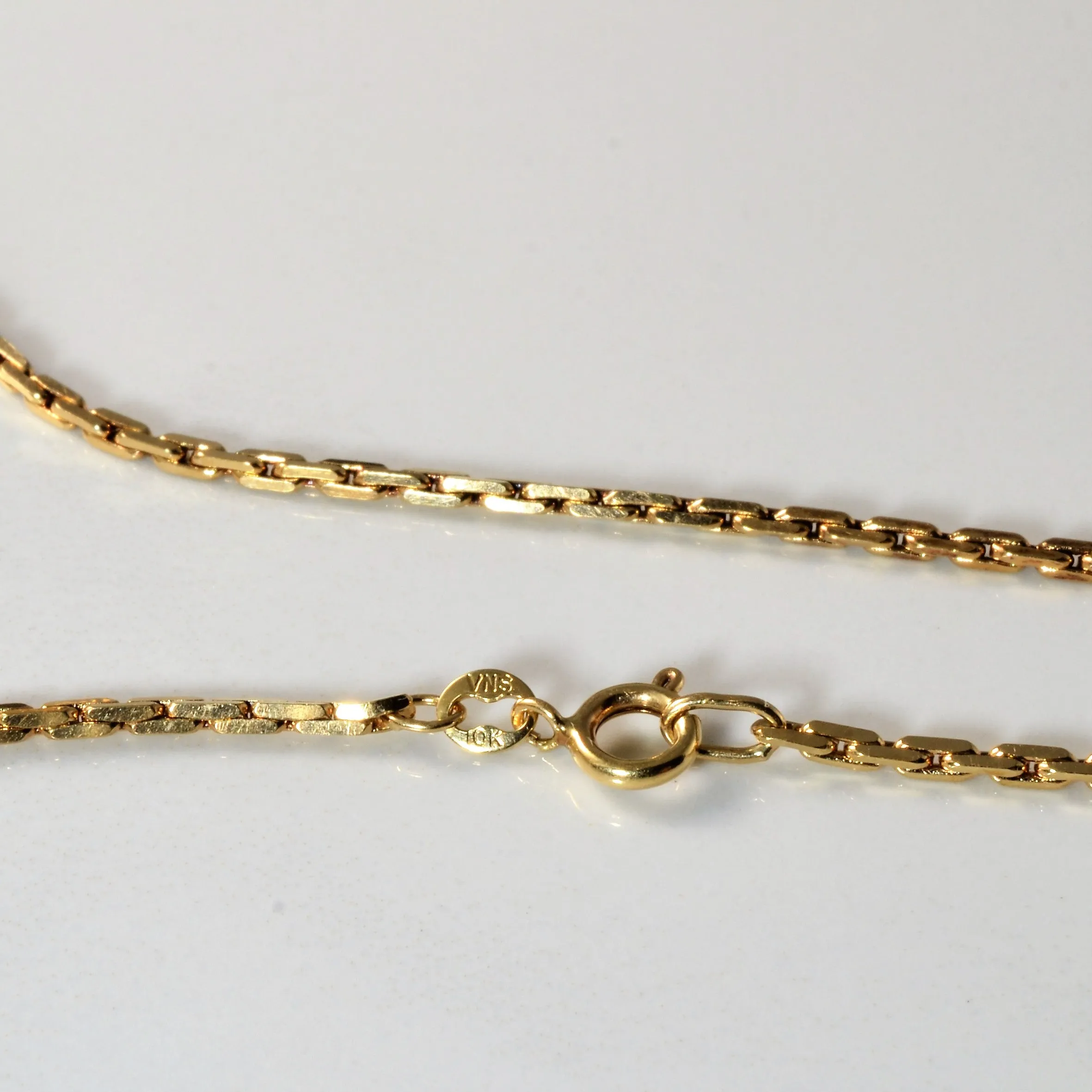10k Yellow Gold Boston Link Chain | 15"|