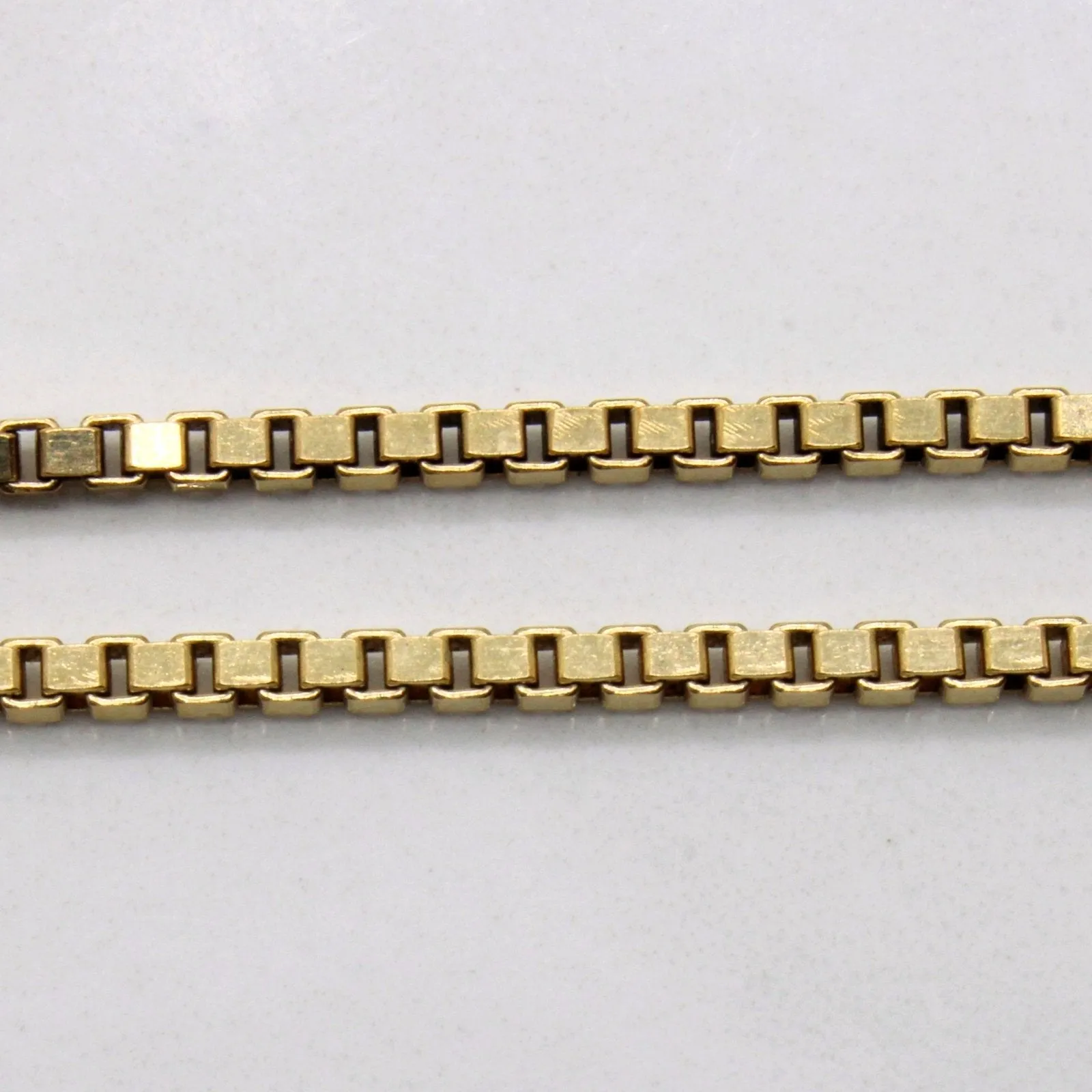10k Yellow Gold Box Link Chain | 15" |