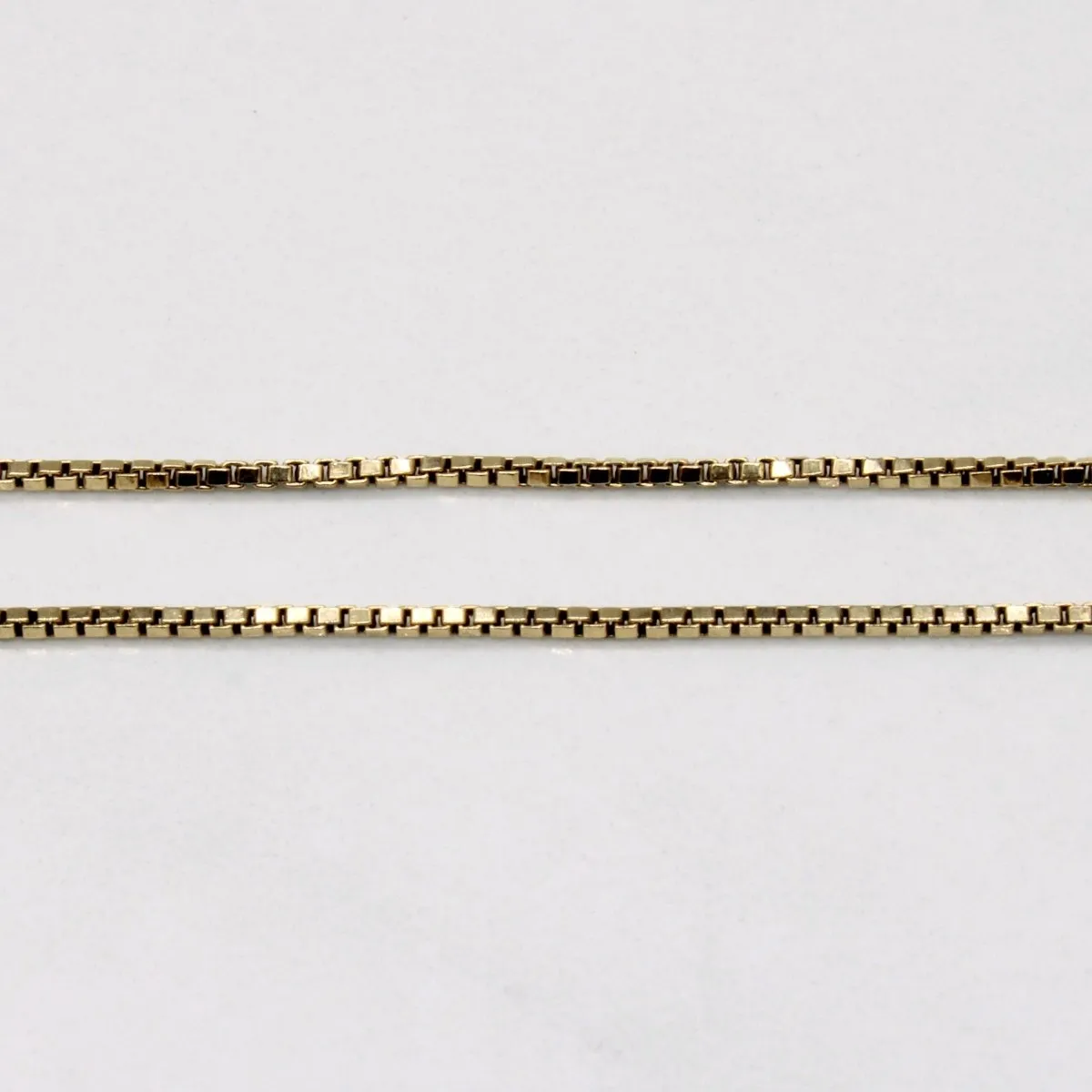 10k Yellow Gold Box Link Choker | 14" |