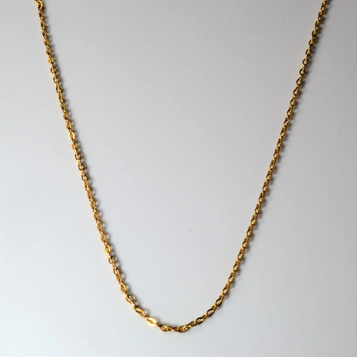 10k Yellow Gold Cable Chain | 15" |