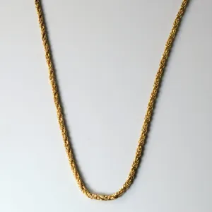 10k Yellow Gold Modified Rope Chain | 14" |