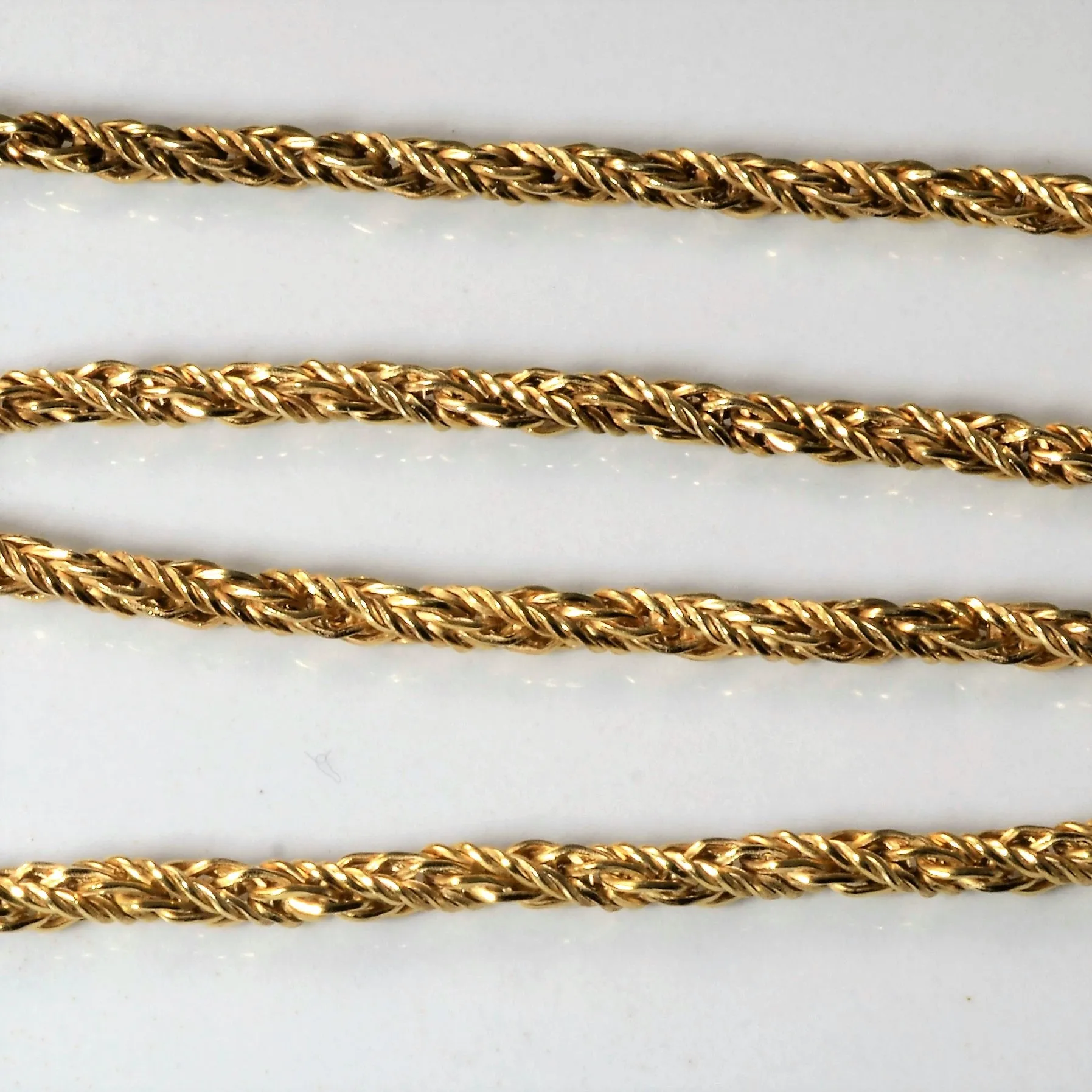 10k Yellow Gold Modified Rope Chain | 14" |