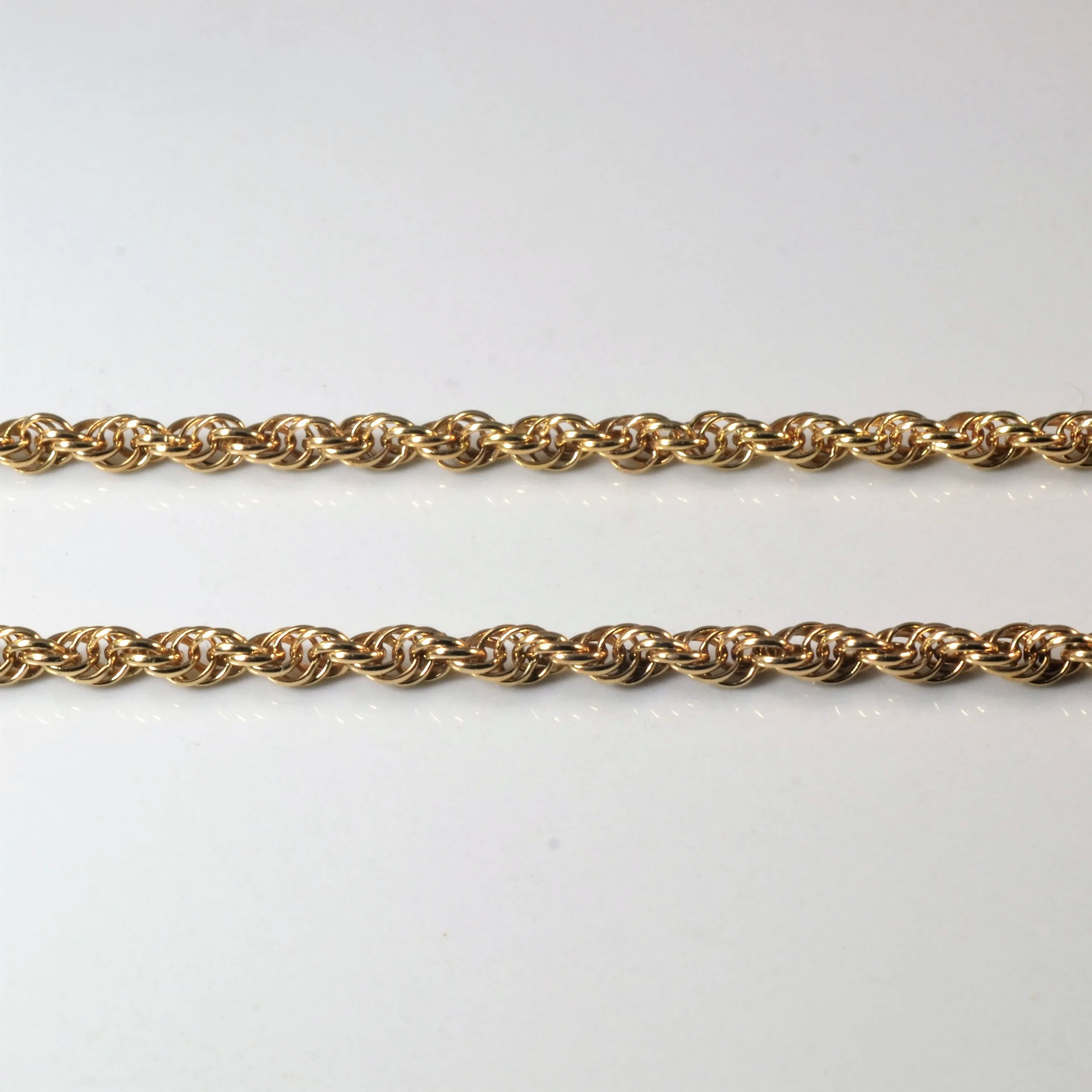 10k Yellow Gold Rope Chain | 15" |