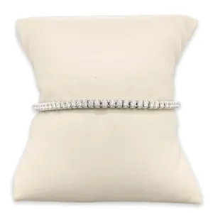 14K W Gold 2cttw Diamond Bangle