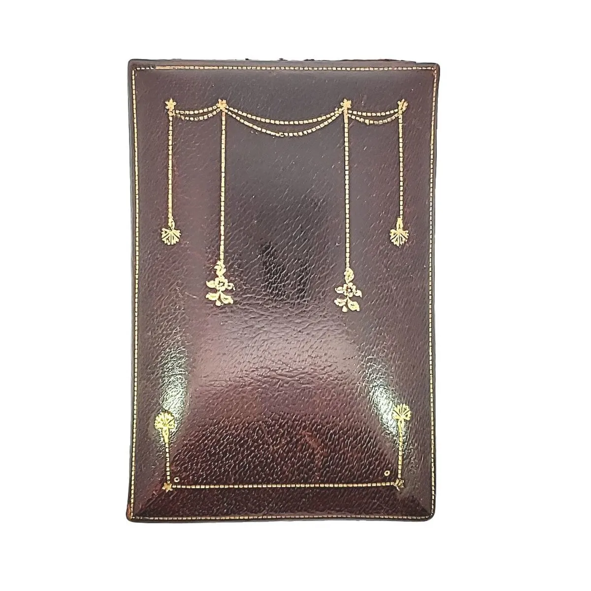 1930s Platinum Enamel & Diamond Pendant