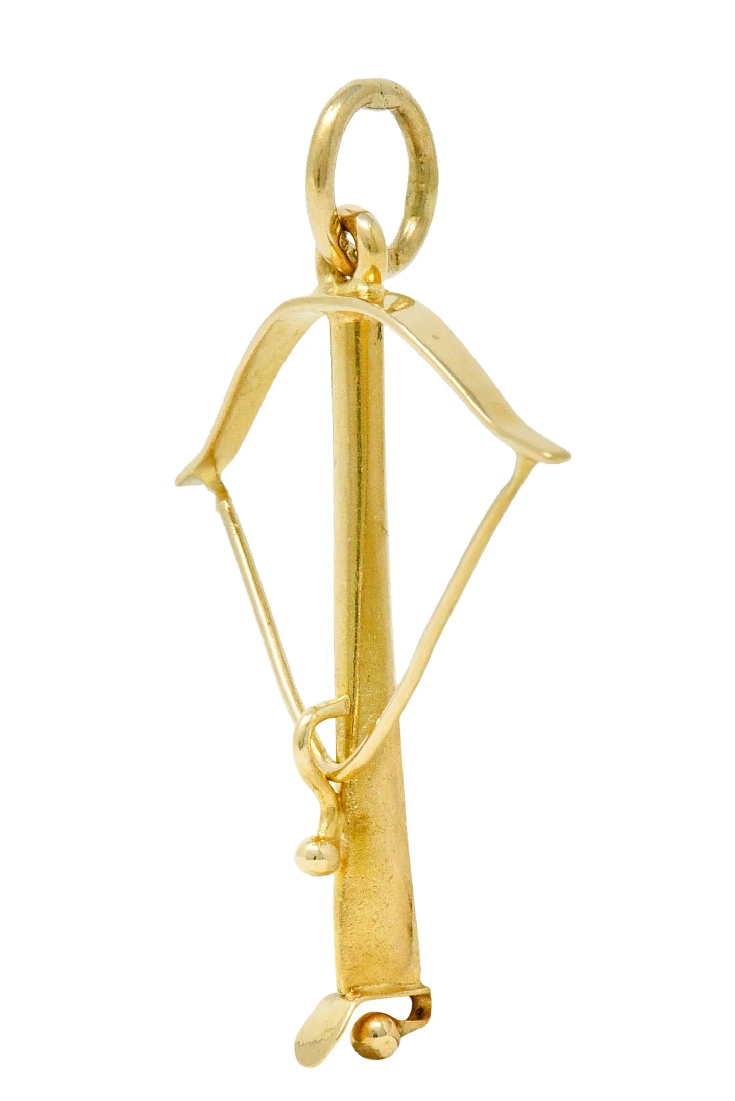1940s Vintage 18 Karat Gold Crossbow Charm