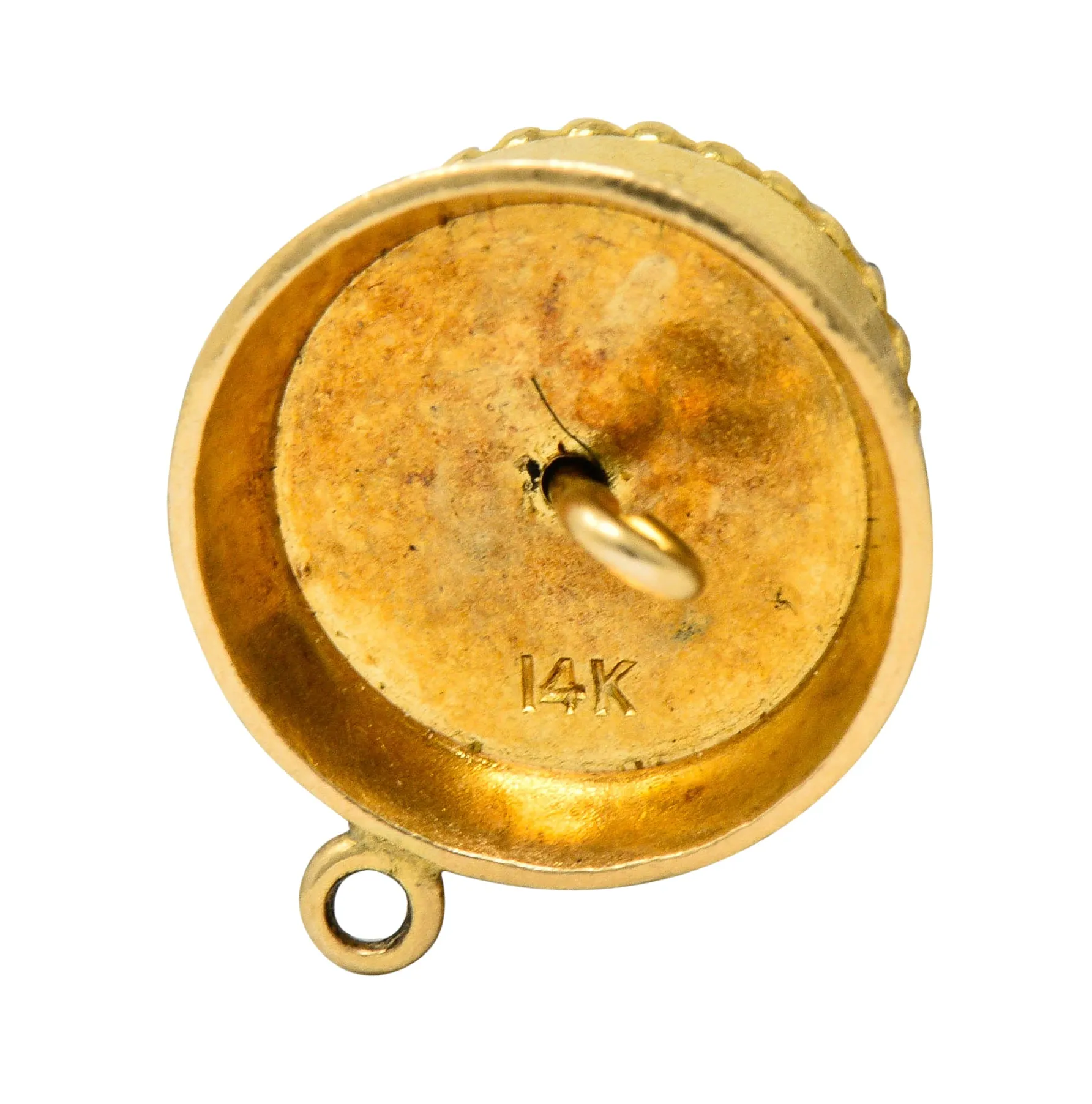 1950's 14 Karat Gold Articulated Candle Birthday Cake Charm