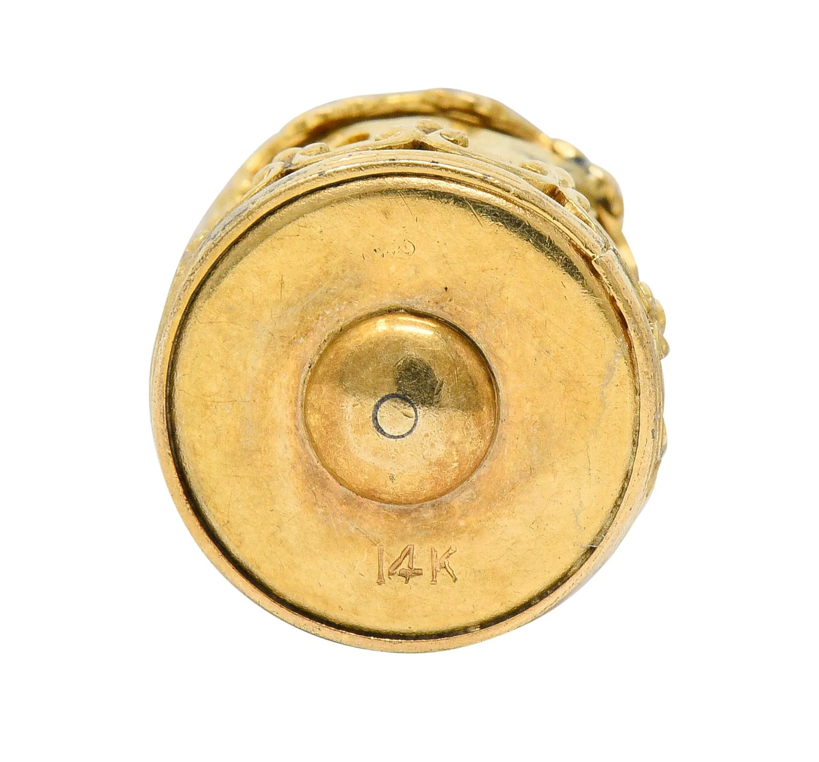 1950's Mid-Century 14 Karat Gold Rotating Carousel Charm