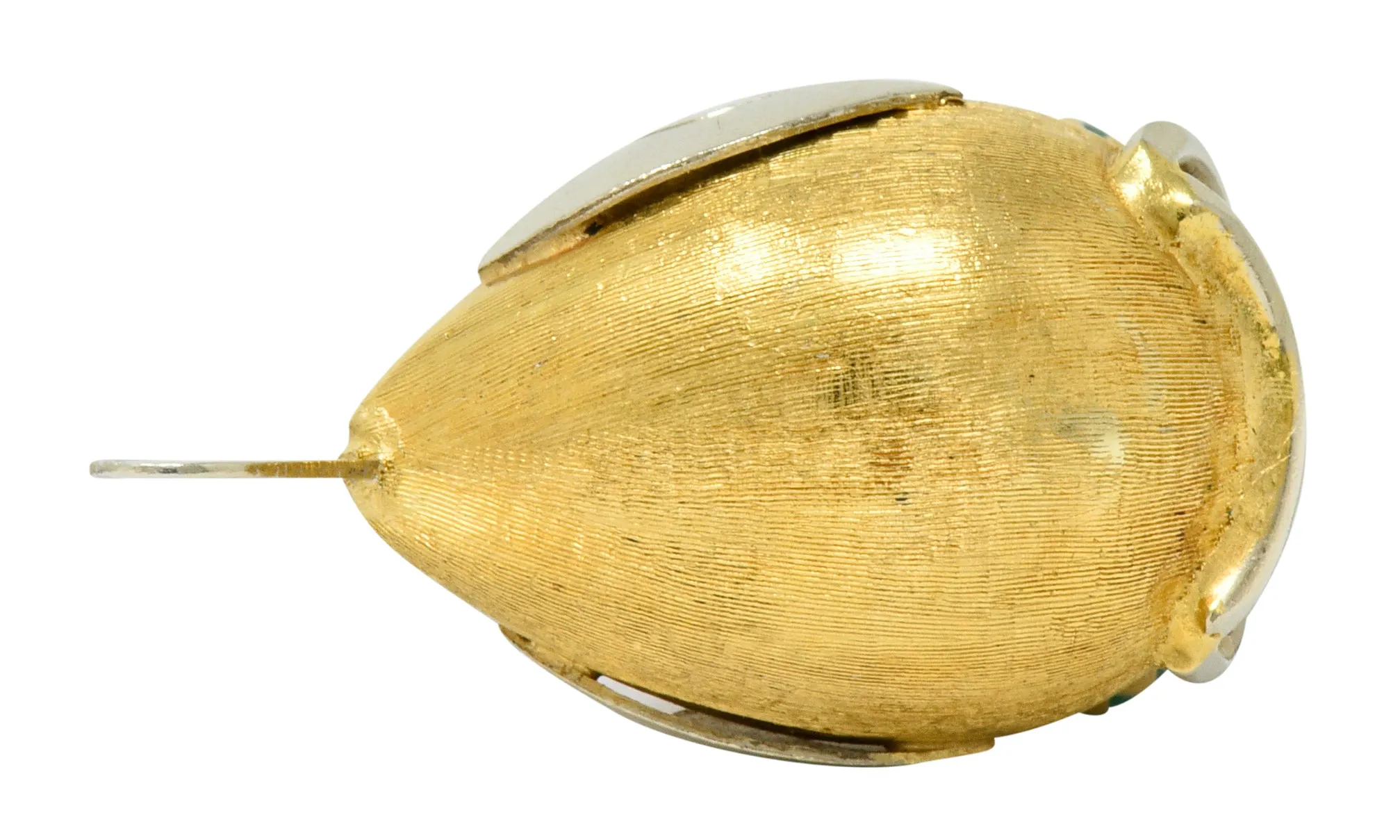 1960's Vintage 14 Karat Two-Tone Gold Fish Charm