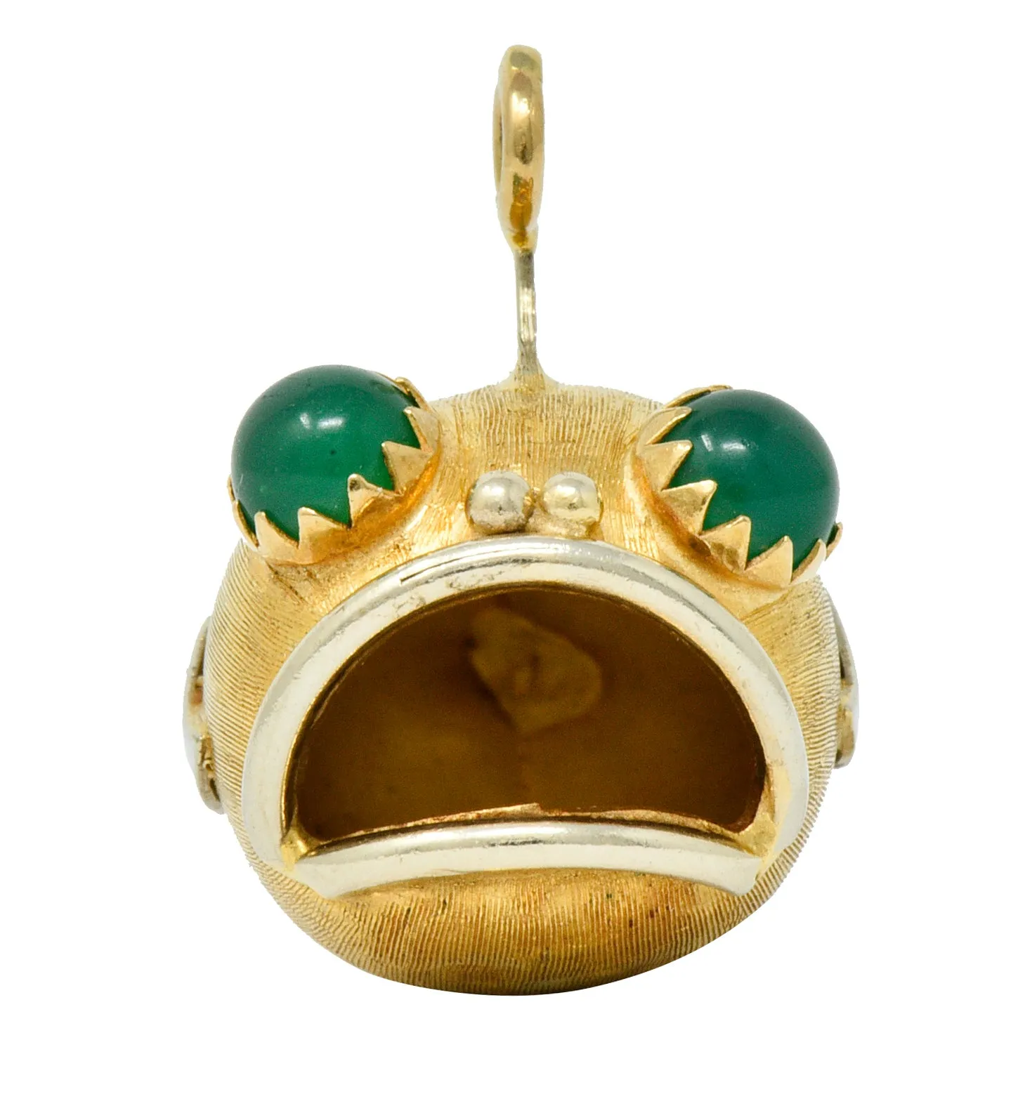 1960's Vintage 14 Karat Two-Tone Gold Fish Charm