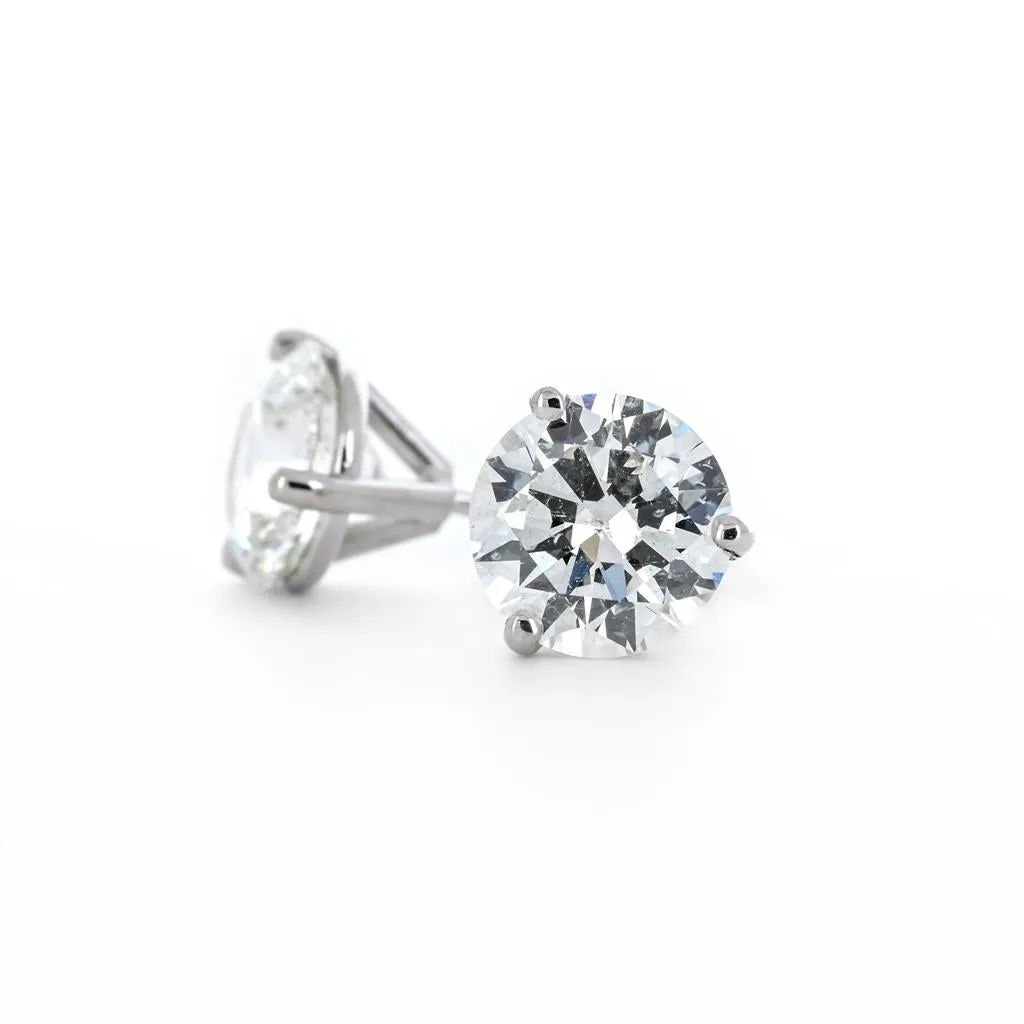 2.00ctw Lab-Grown Diamond Stud Earrings  14K White Gold