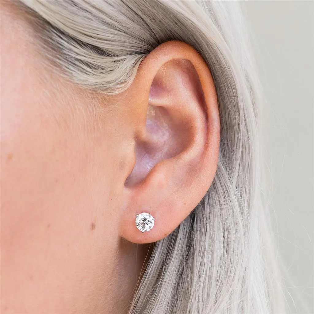 2.00ctw Lab-Grown Diamond Stud Earrings  14K White Gold