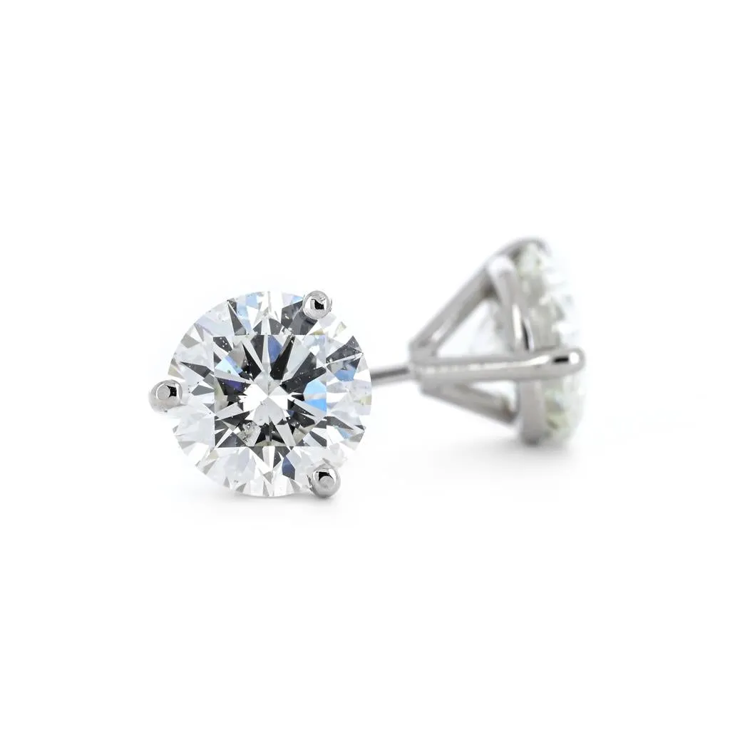 2.00ctw Lab-Grown Diamond Stud Earrings  14K White Gold