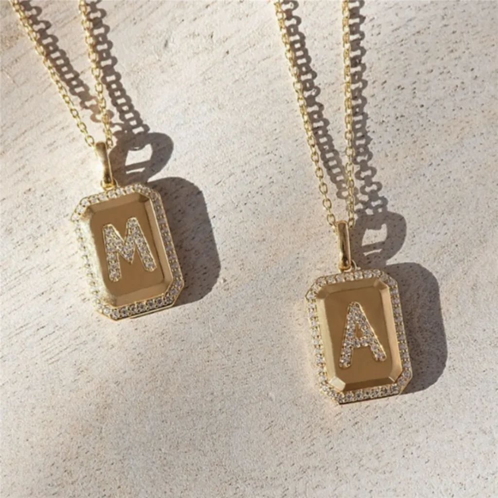 .26CTW Diamond "A" Medallion Pendant, 18" Chain - 14K Yellow Gold