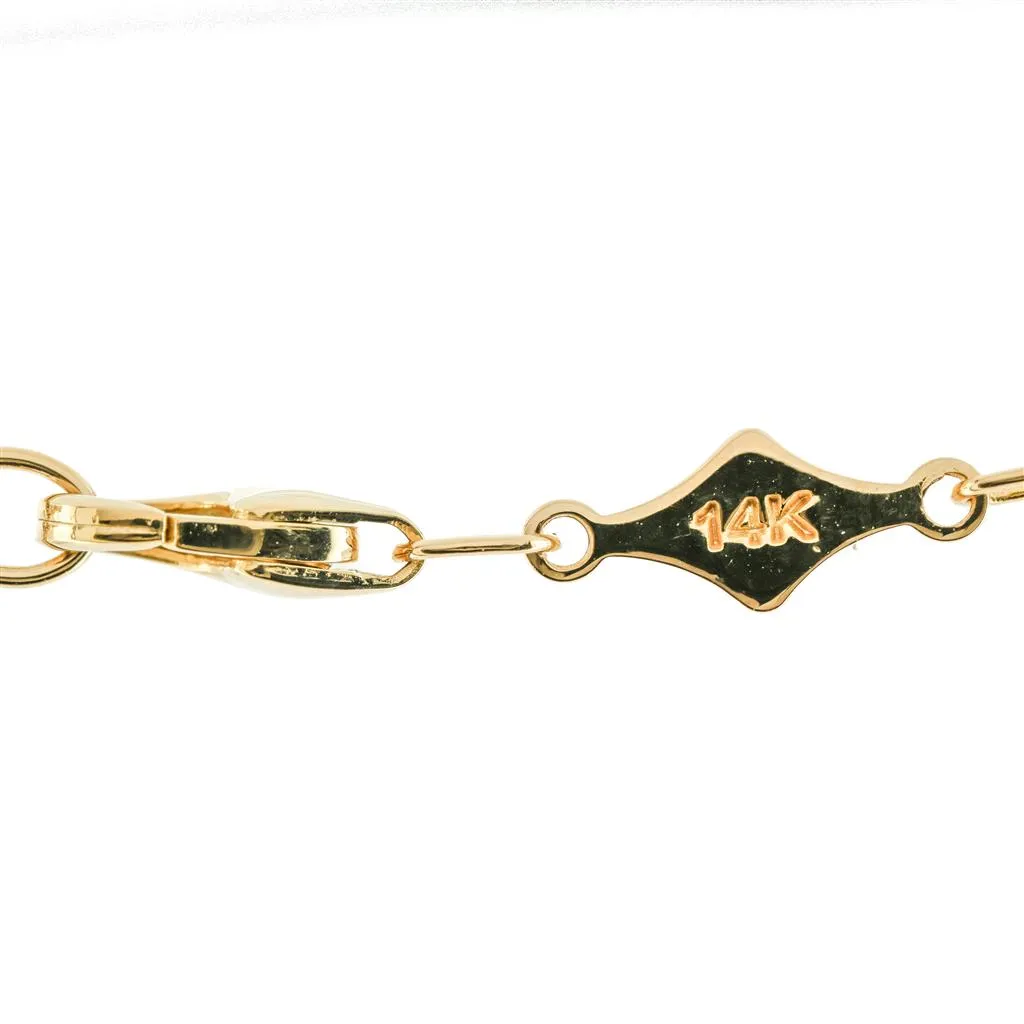 .26CTW Diamond "A" Medallion Pendant, 18" Chain - 14K Yellow Gold
