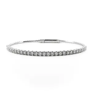 2CTW  Diamond Flex Bracelet - 14K White Gold