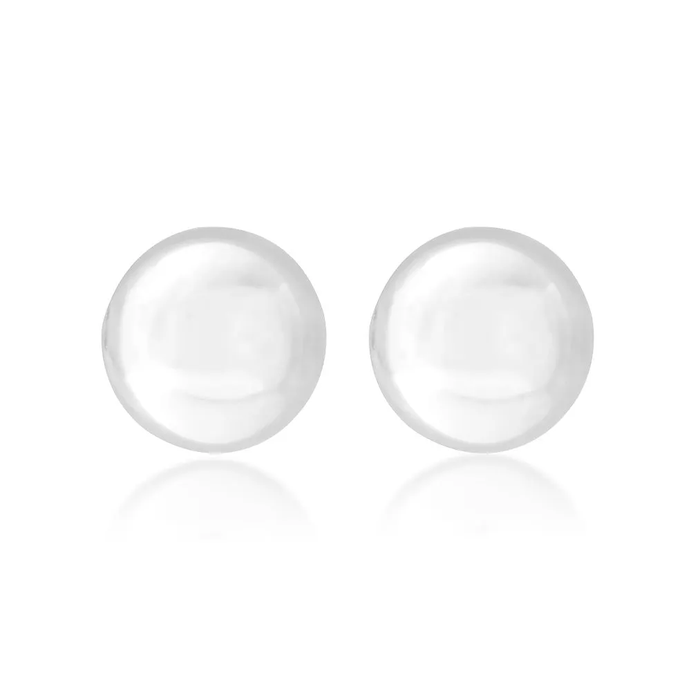 9ct White Gold 3mm Ball Stud Earrings
