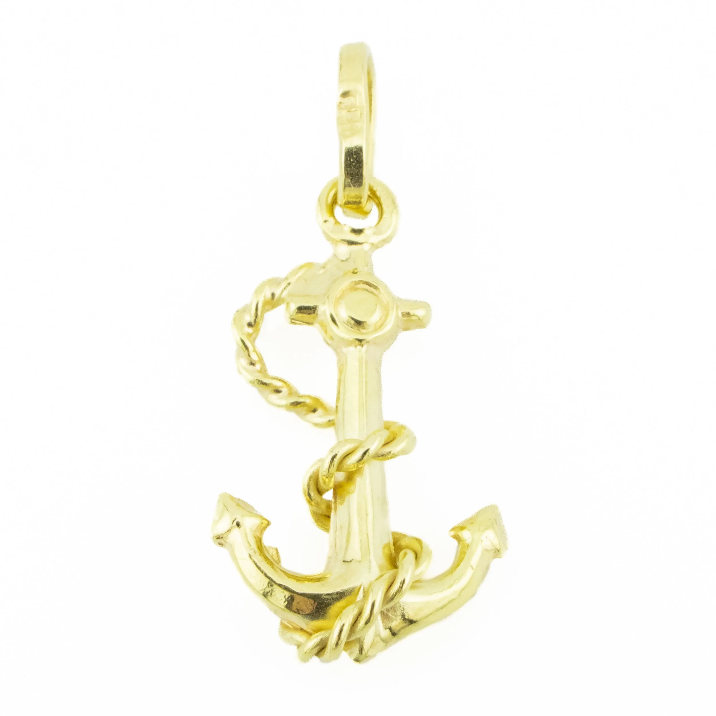 Anchor Pendant in 18K Yellow Gold - 1.9 Grams