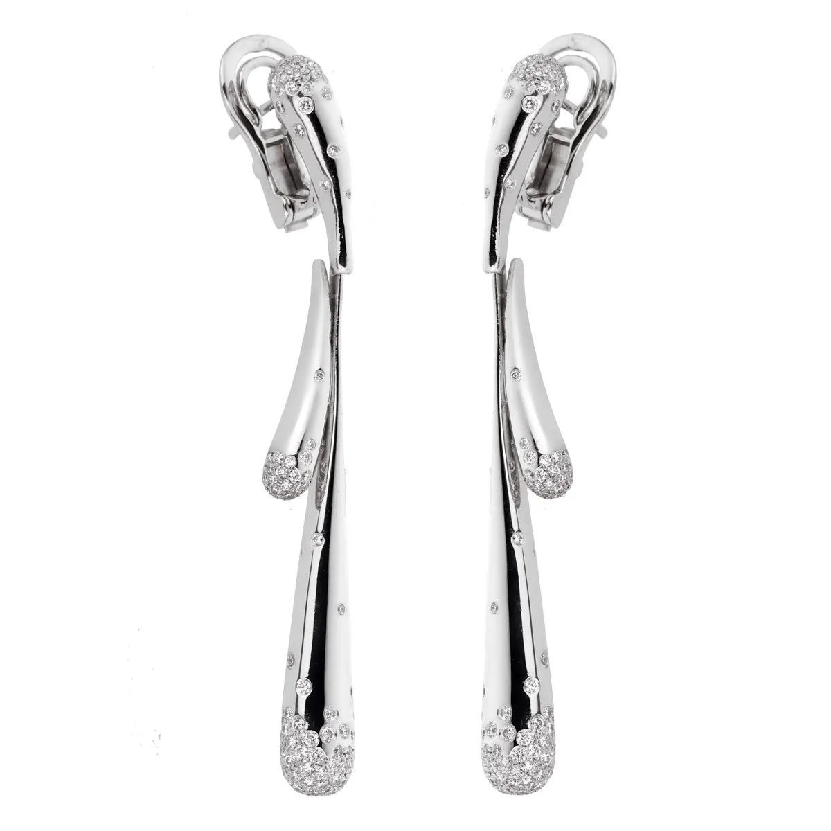 Audemars Piguet White Gold Diamond Drop Earrings