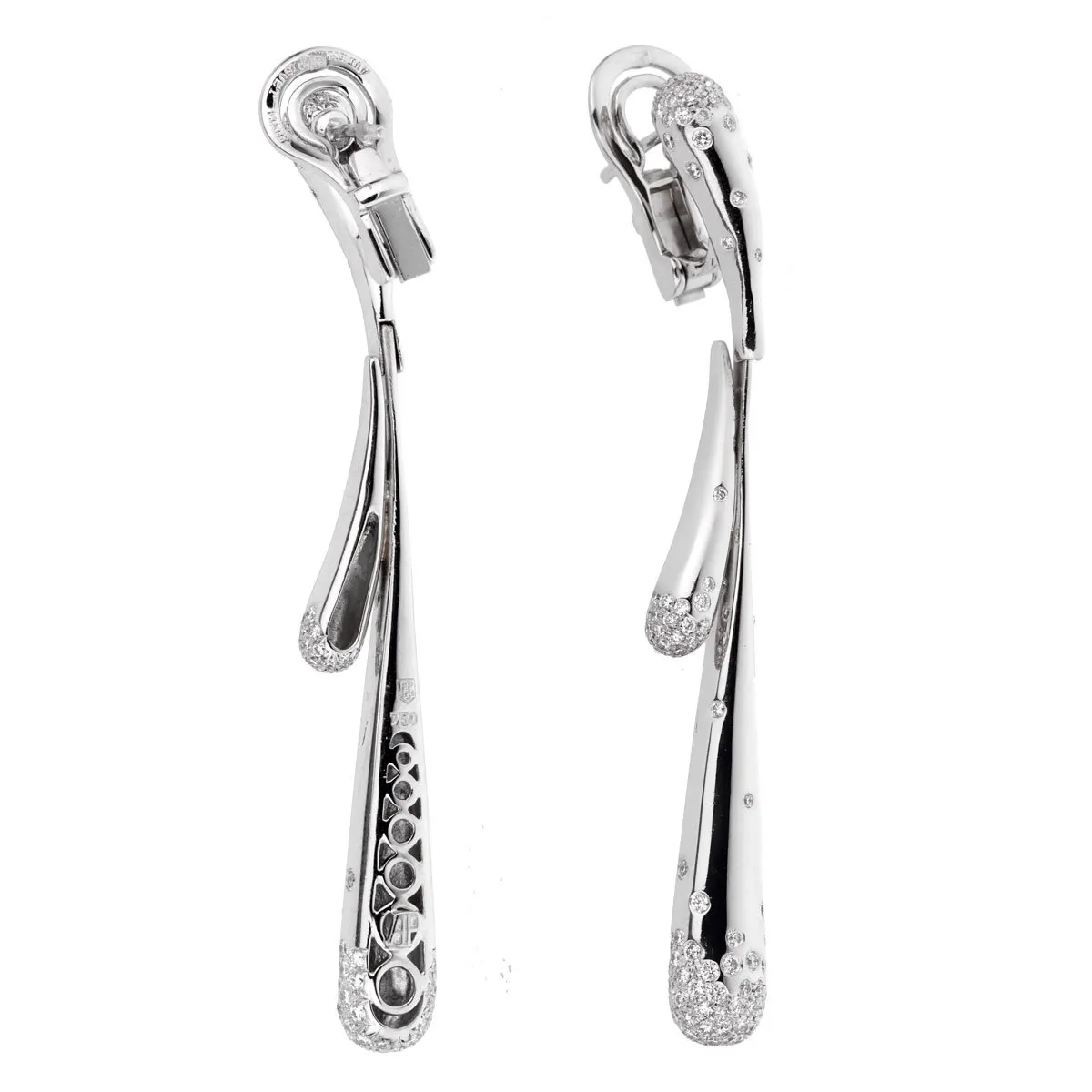 Audemars Piguet White Gold Diamond Drop Earrings