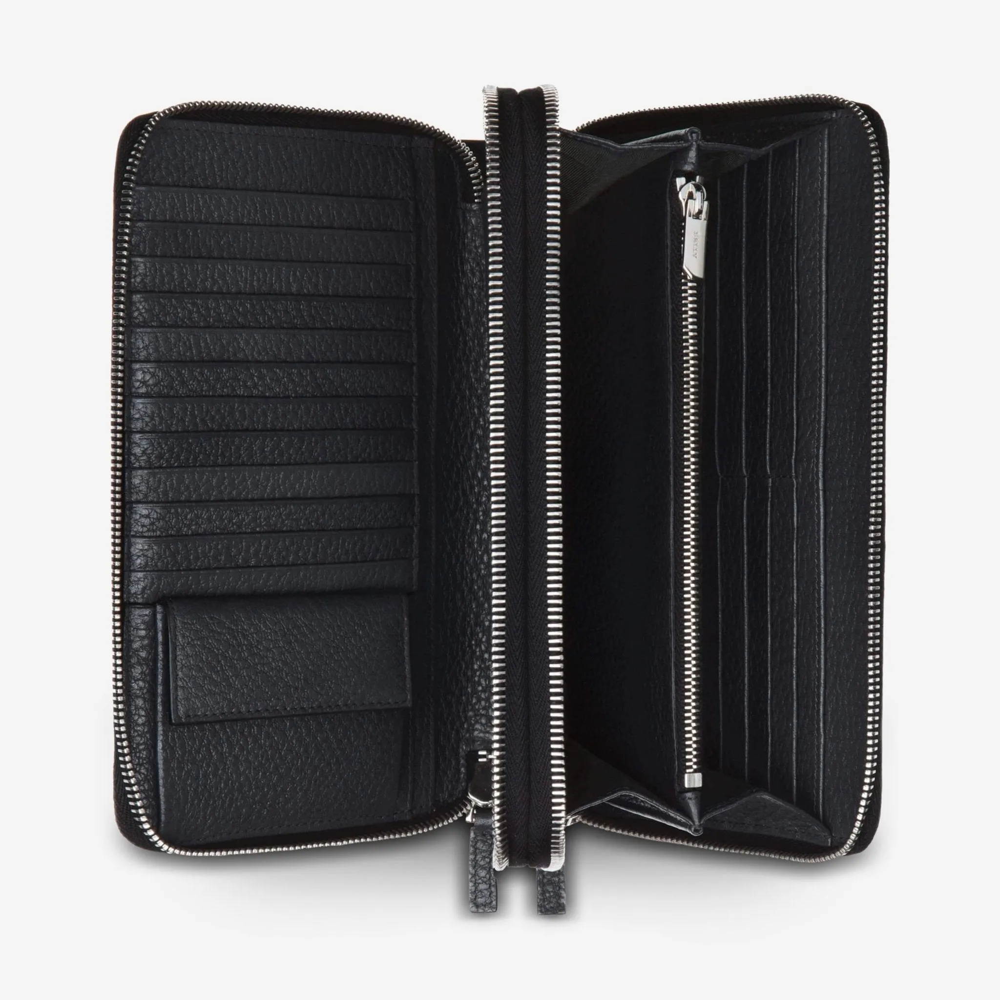 Bally Magus Black Leather Men's Clutch Wallet 6219902