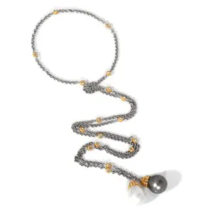Buccellati South Sea Pearl Diamond Lariat