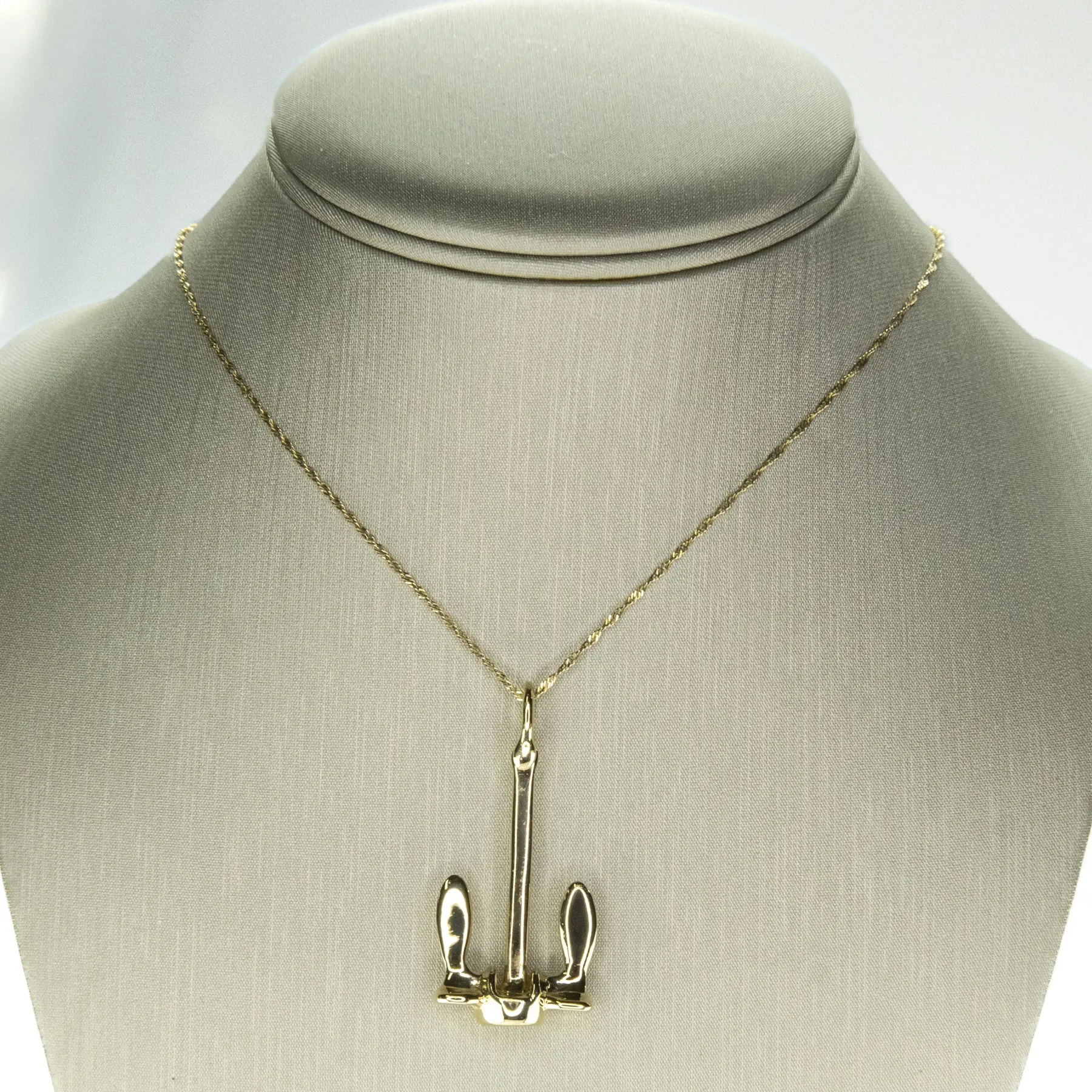 Byers Anchor Pendant in 14K Yellow Gold 10.3 Grams