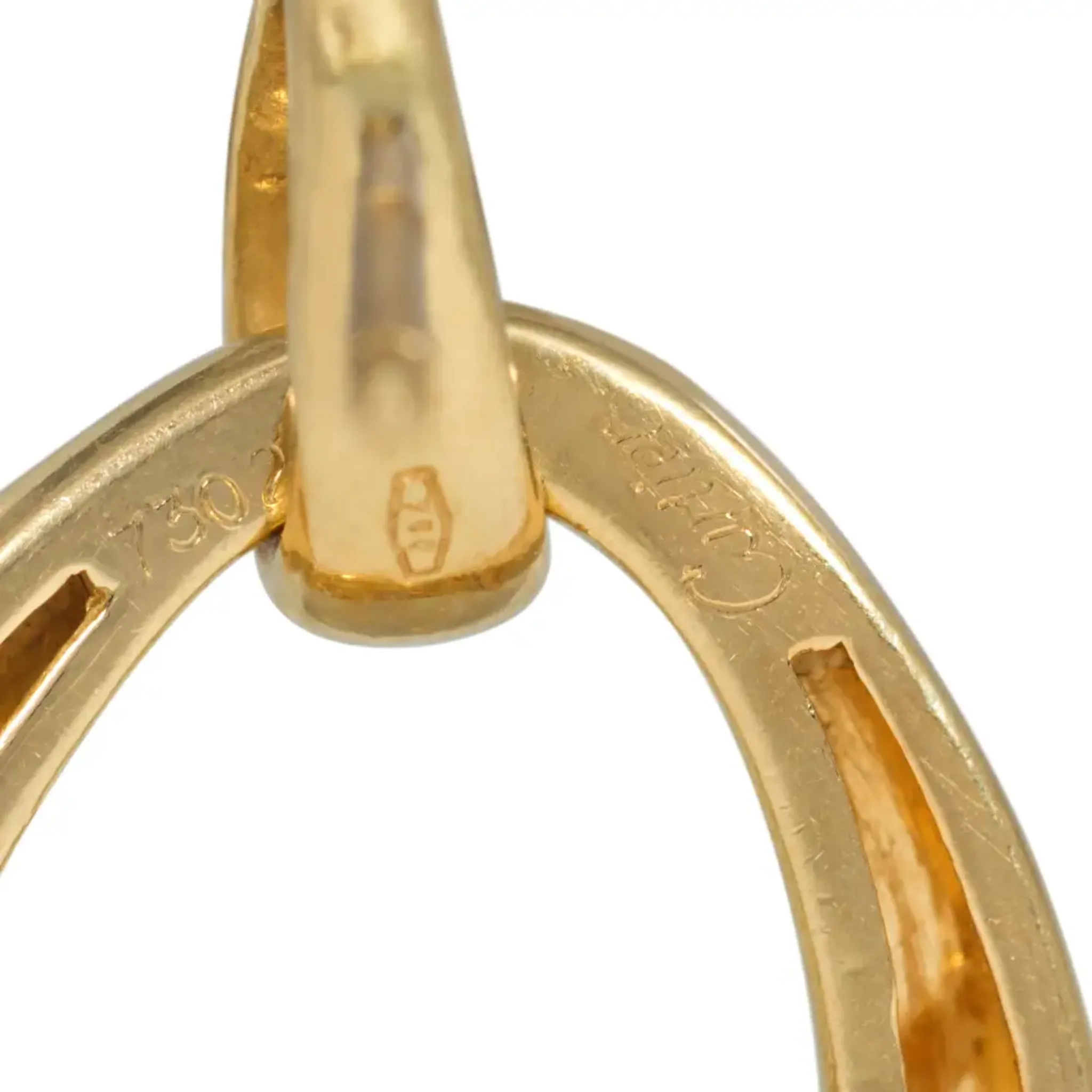Cartier France 1980s 18KT Rose, White & Yellow Gold Diamond Earrings
