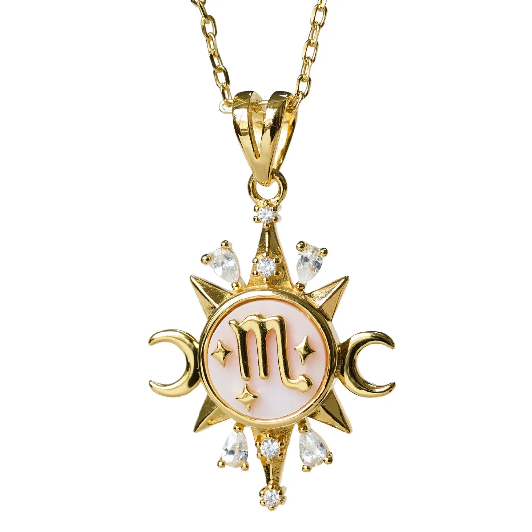 Celestial Horoscope Pendant - Scorpio