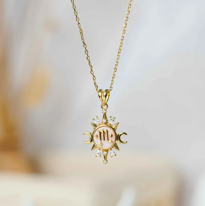 Celestial Horoscope Pendant - Scorpio