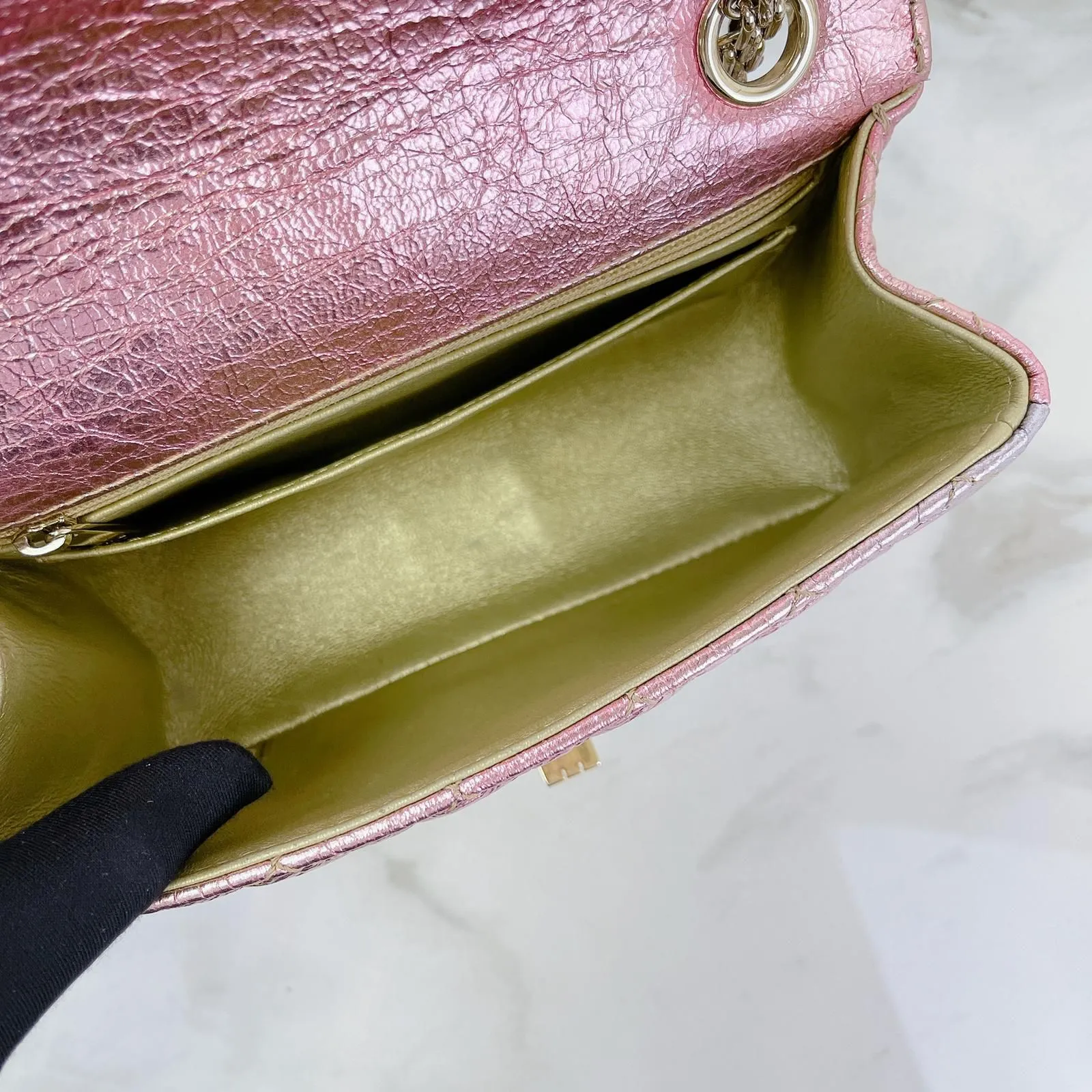 Chanel Classic 2.55 Reissue Mini, Rainbow Calfskin, Gold-tone Hardware
