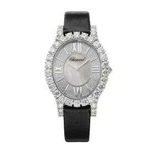 CHOPARD DIAMOND-SET L'HEURE DU DIAMANT WITH BLACK STRAP