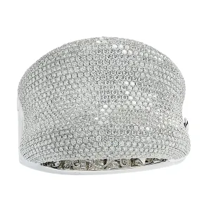 Contemporary 18KT White Gold Diamond Bracelet