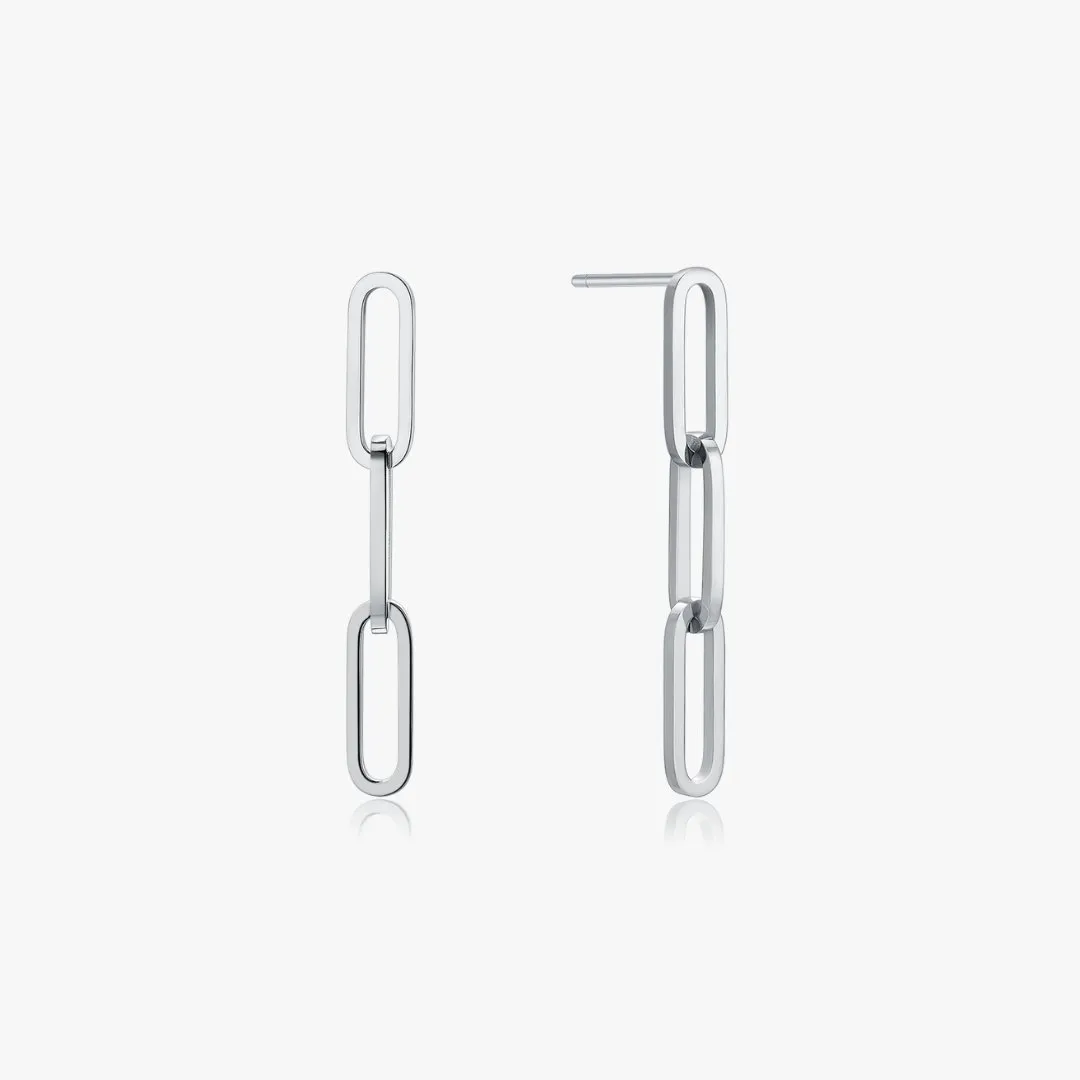 Drop The Link Earrings