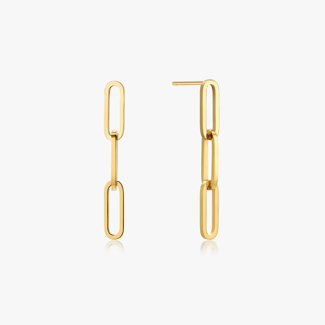 Drop The Link Earrings