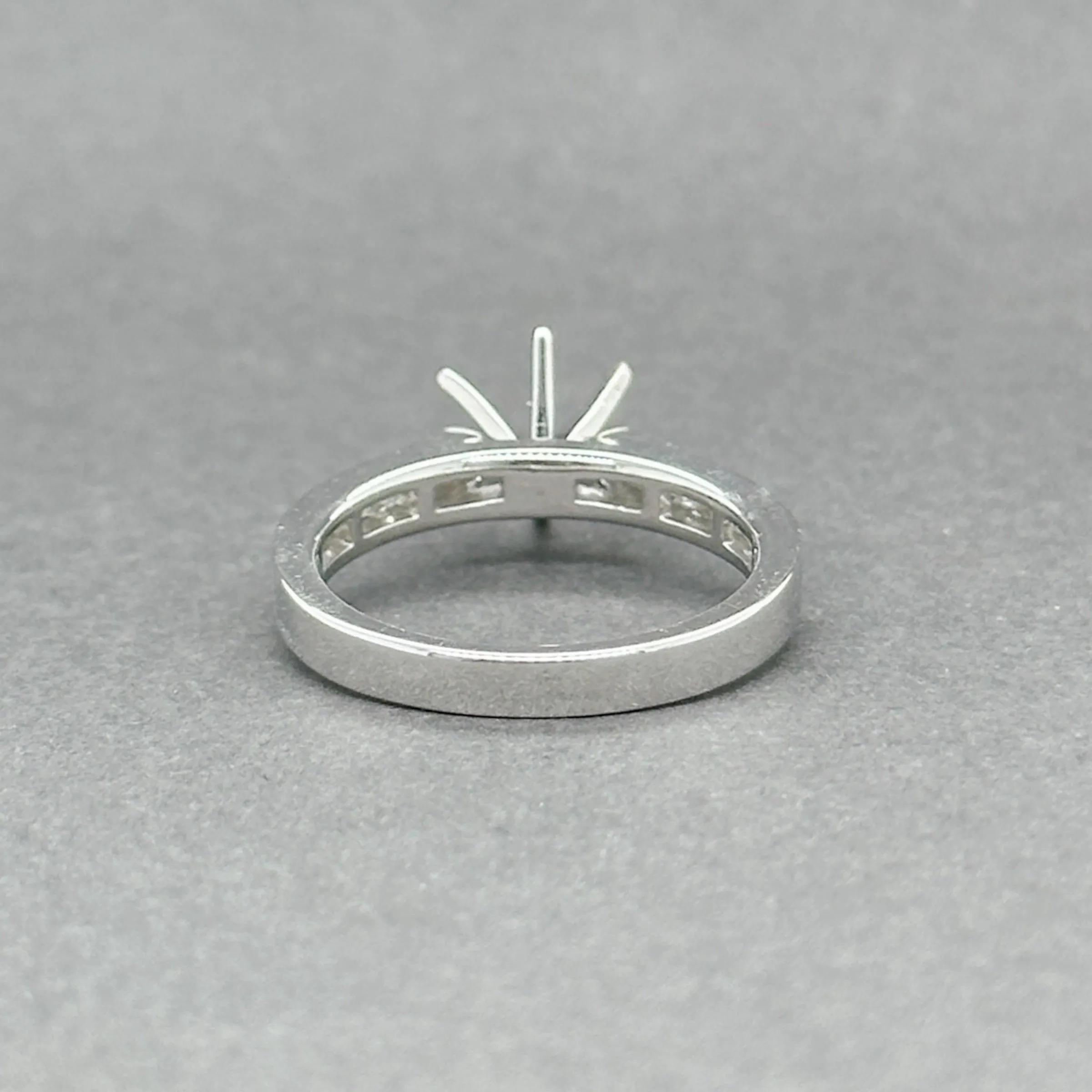 Estate 14K W Gold 0.36ctw H/SI1  Diamond Mounting