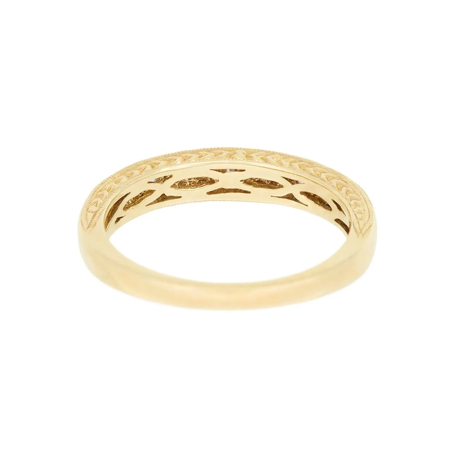 Estate 18k .50ctw Diamond Band