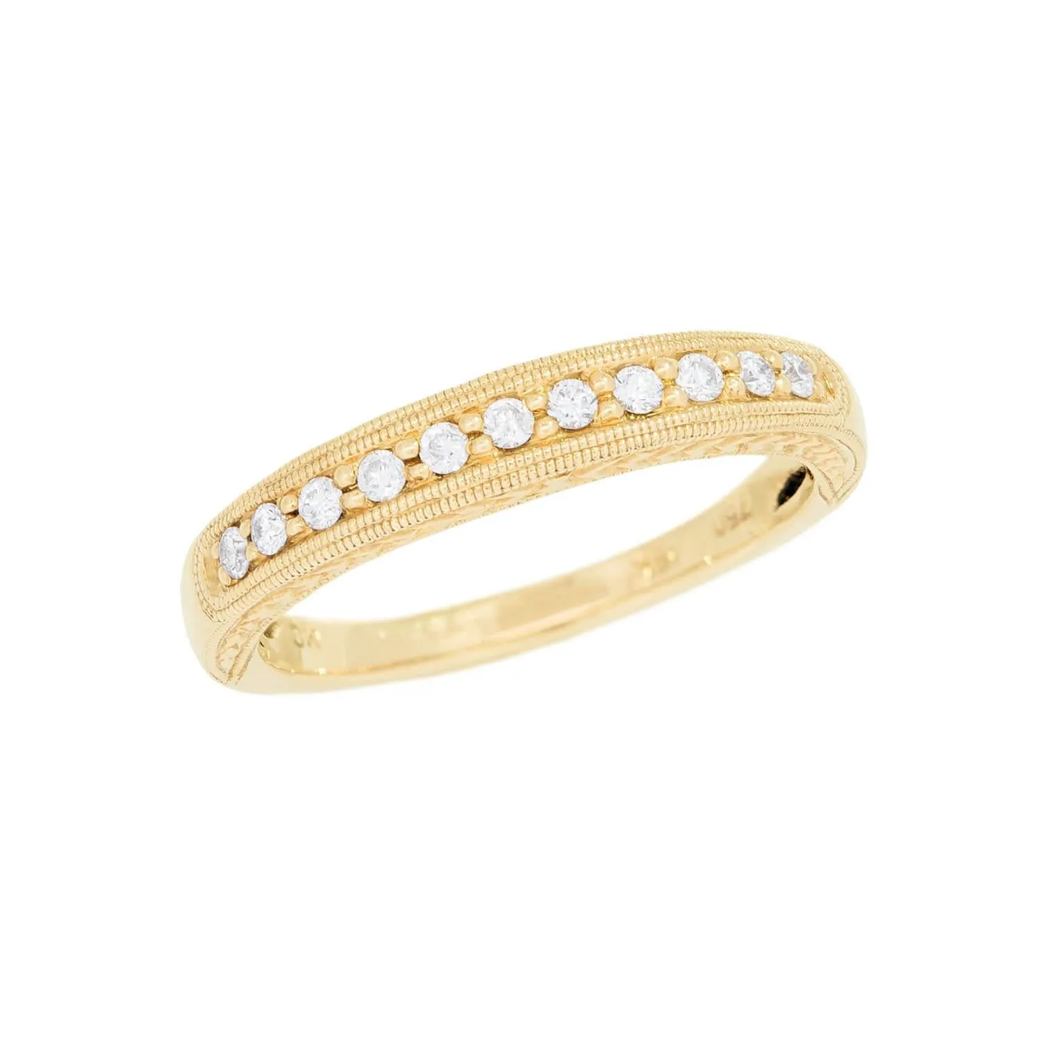 Estate 18k .50ctw Diamond Band