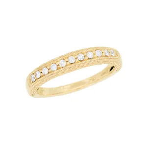 Estate 18k .50ctw Diamond Band