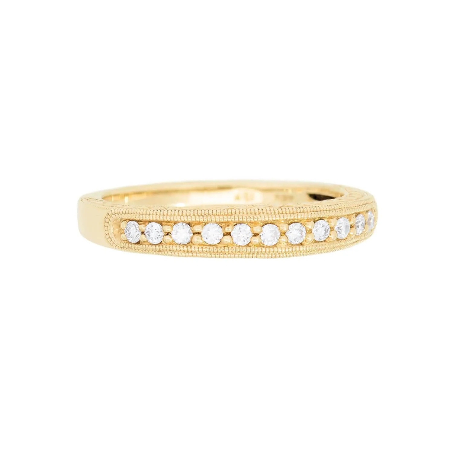 Estate 18k .50ctw Diamond Band