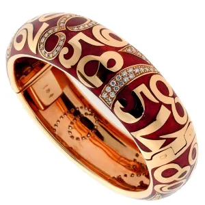 Franck Muller Crazy Hours Diamond Gold Bangle