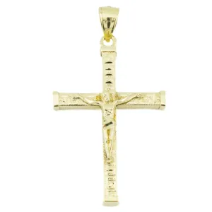 Gold Cross Pendant in 10K Yellow Gold - 3.3 Grams