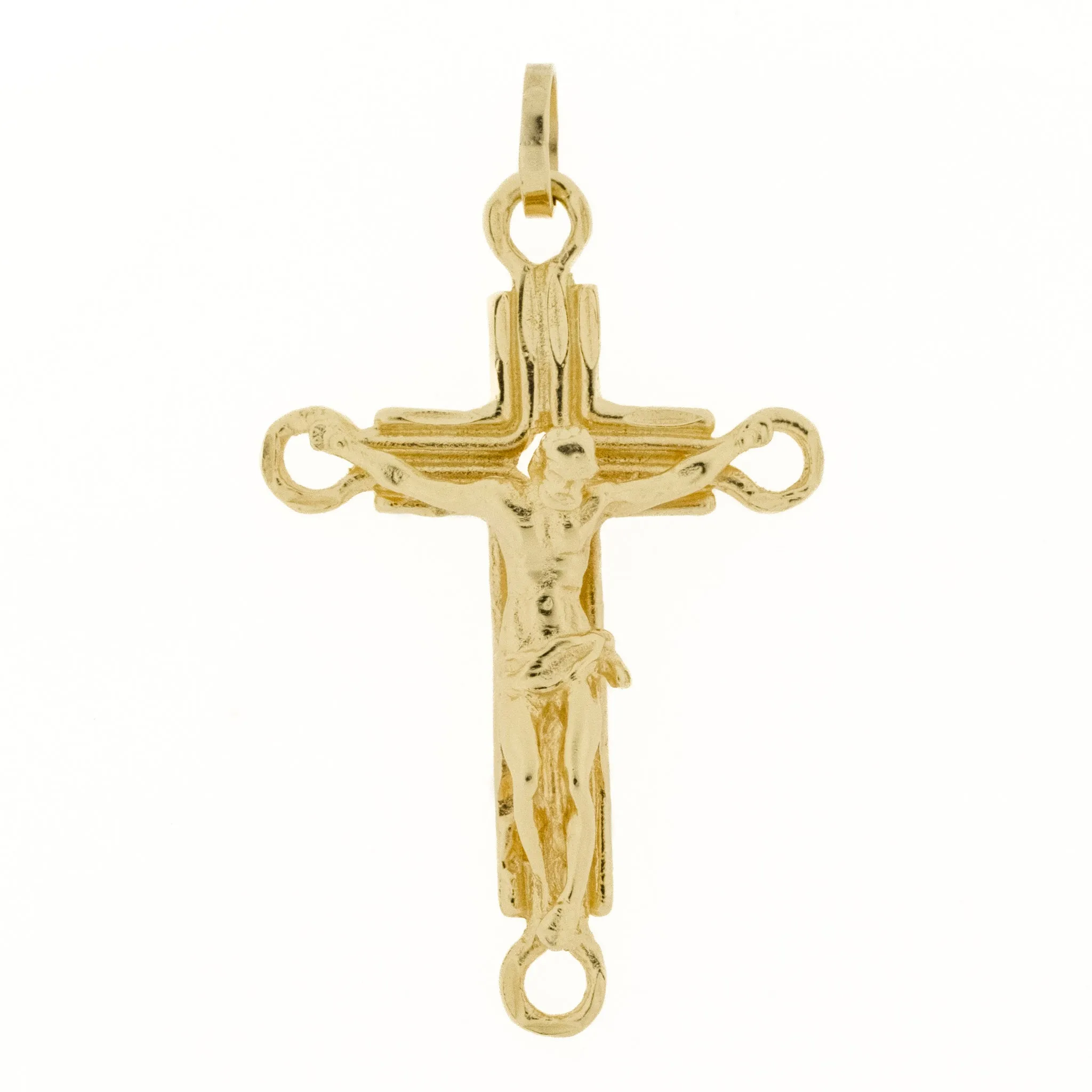 Gold Cross Pendant in 14K Yellow Gold - 6.1 Grams