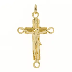 Gold Cross Pendant in 14K Yellow Gold - 6.1 Grams