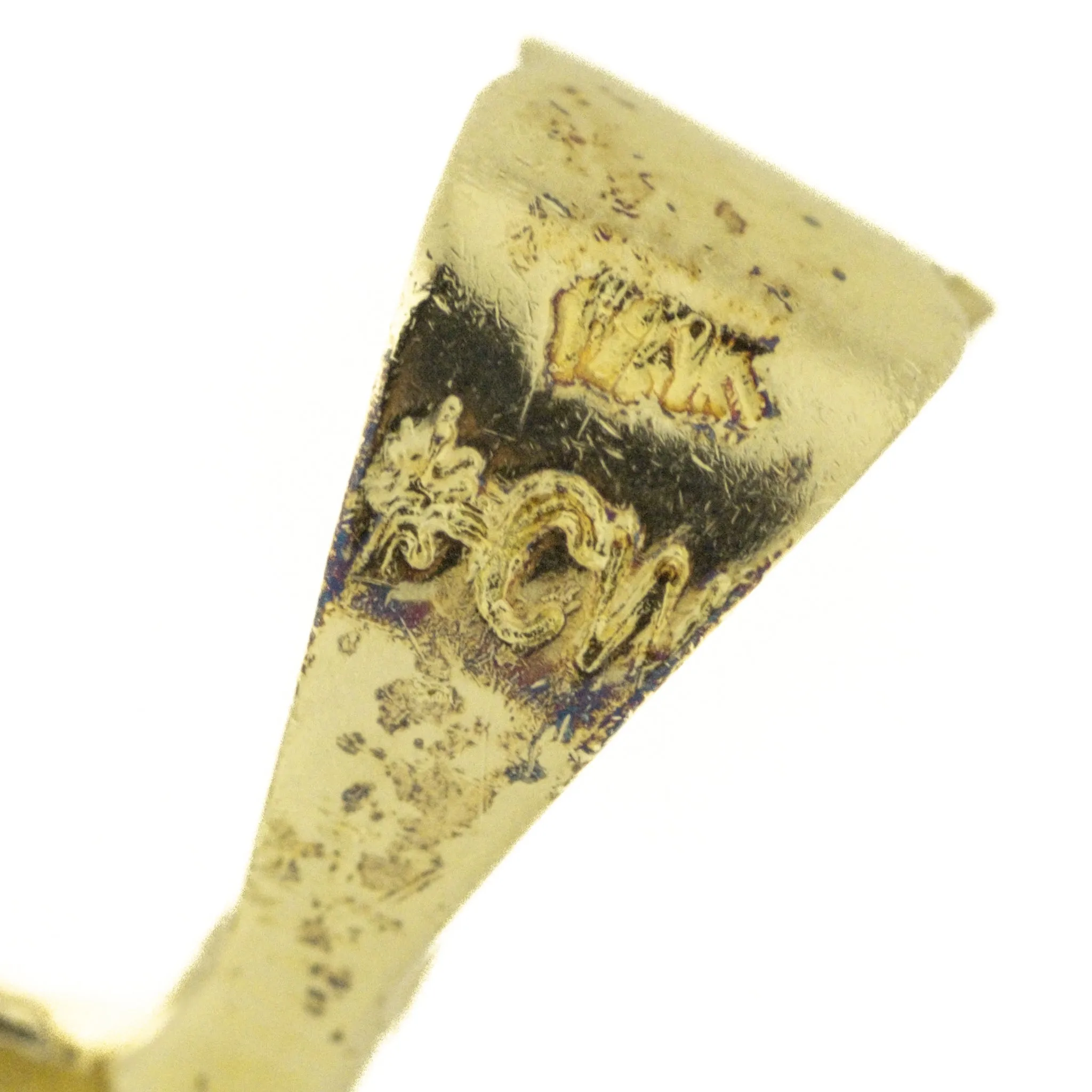 Gold Nugget Cross Pendant in 14K Yellow Gold - 2.8 Grams
