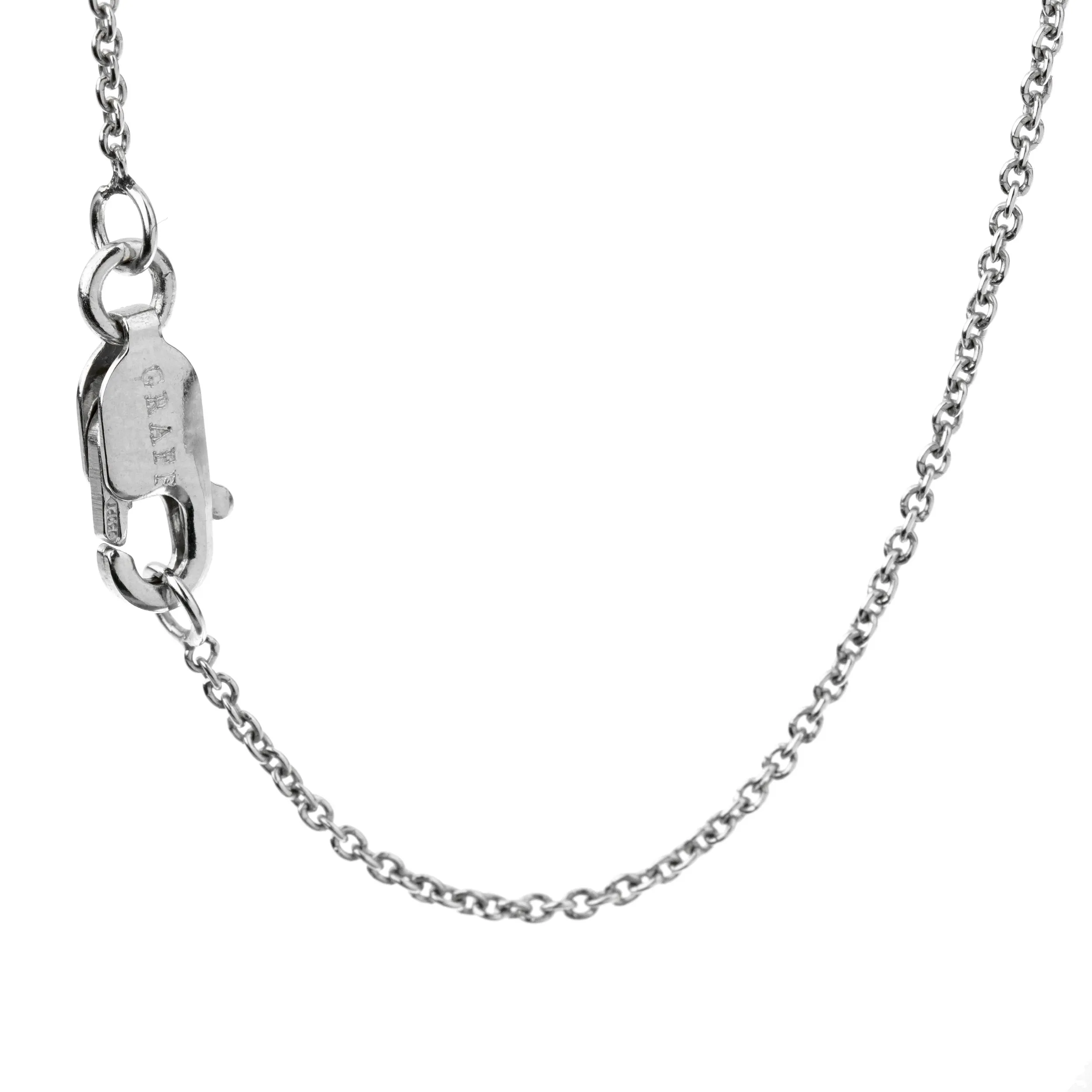 Graff Flower Ruby Diamond Platinum Pendant Necklace