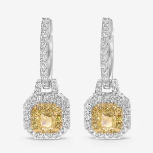 Gregg Ruth 14K White Gold, Diamond 0.55ct. and Pav Diamonds 0.39ct. tw. Drop Earrings 603855-GCR/000939.166