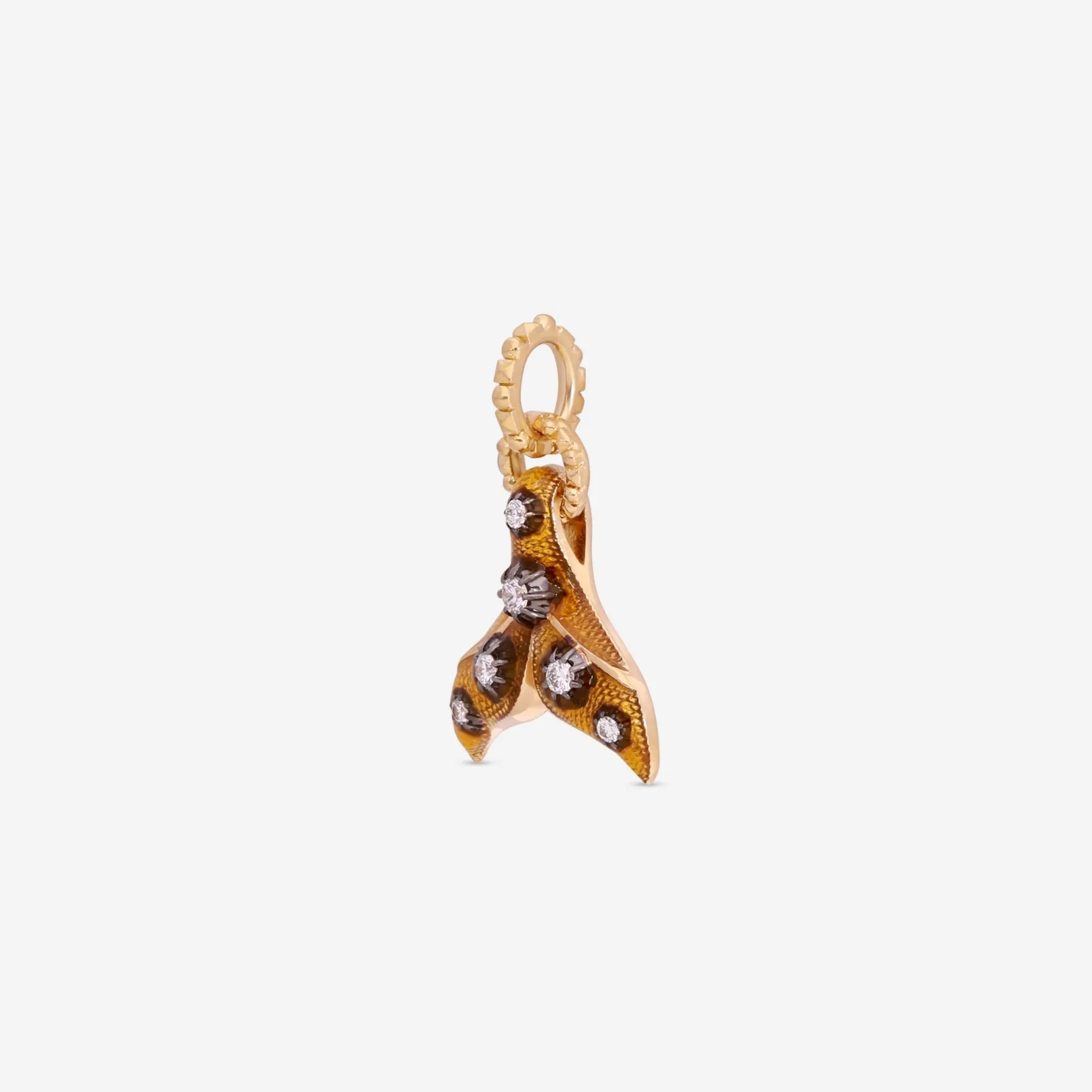 Gucci Le Marche des Merveilles 18K Yellow Gold & Enamel Diamond Charm Pendant YBG525102003